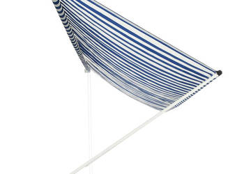 Markiza zwijana 400 x 150 cm biało-niebieska WM-143751