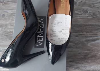 Buty szpilki lakierki czarne