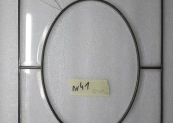 nr41 Witraż frontu zegara szafki szkło fazowane 22x27cm uszkodzony