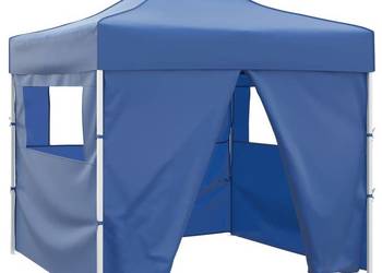 vidaXL Niebieski, składany namiot, 3 x 3 m, z 4 ściankami(SKU:41466)