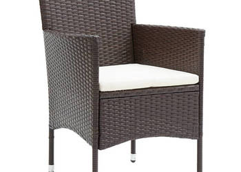 Krzesła ogrodowe 4 szt. polirattan brązowe WM-318501
