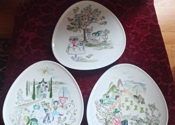 Trójkątna patera Rosenthal. Projektant To Bele Bachem. Syg.