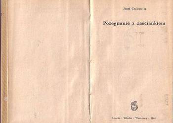 (9355) POŻEGNANIE Z ZAŚCIANKIEM – JÓZEF GRABOWICZ