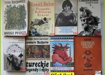 Książki podróżnicze, przyrodnicze, historyczne, legendy