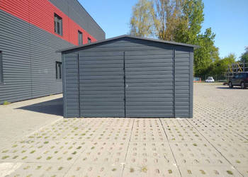 Garaż blaszany antracyt 3x5