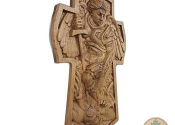 Płaskorzeźba - Archanioł Michał, prezent na Chrzest, Ślub, Bierzmowanie