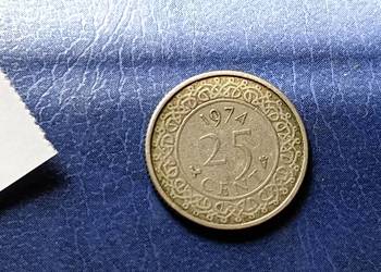 Stare monety 25 cent 1974 Surinam