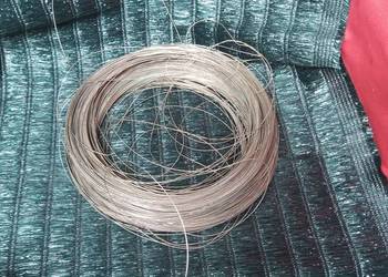4kg - Drut stalowy posrebrzany Ø 0,7 mm (DIY/Jubilersko)