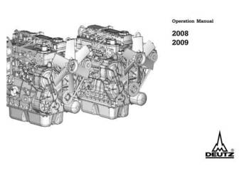 Deutz D 2008-2009 instrukcja obsługi, naprawy katalog części