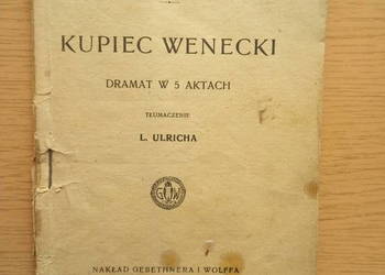 Kupiec wenecki z początku XX w. Shakespeare