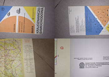 Mapa samochodowa PRL – woj. krośnieńskie, przemyskie, rzeszowskie, 1 wyd.,