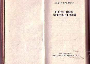 (5765) KUPIEC  ŁÓDZKI NIEBIESKIE KARTKI – ADOLF RUDNICKI