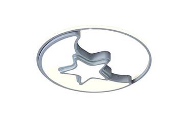 Plafon, lampa sufitowa niebieska gwiazda, pokój dziecięcy