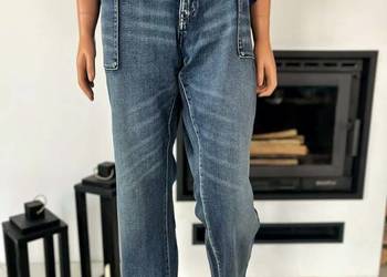 Zestaw jeansy Rainbow + bluzka Bonprix 52 54 duży rozmiar modne wygodne