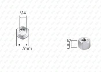 M4X5 ALUMINIOWA NAKRĘTKA ZŁĄCZNA PRZEDŁUŻANA TULEJKA DYSTANSOWA GWINTOWANA