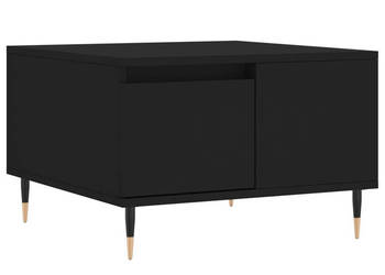 Stolik kawowy czarny 55x55x365 cm materiał drewnopochodny WM-830749