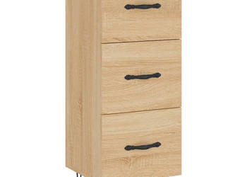 Szafka dąb sonoma 345x34x90 cm materiał drewnopochodny WM-828599