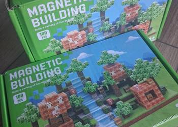 Klocki magnetyczne Minecraft 200 szt. / Nowe
