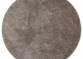 Dywan ISTAN z długim runem połyskujący szary Ø 100 cm WM-375682