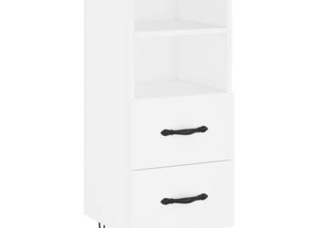 Szafka biała 345x34x90 cm materiał drewnopochodny WM-828660
