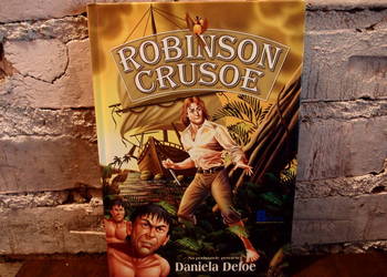 Książka Robinson Crusoe Stan jak Nowa 64str. ilustrowana