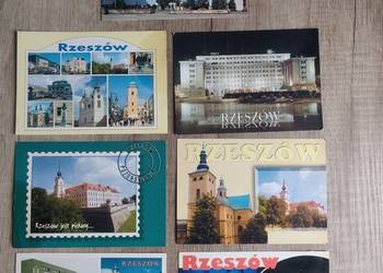 Pocztówki z Rzeszowa Rzeszów 1997 r. lata '90 7 sztuk