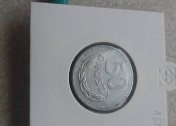 Moneta 50 groszy bez znaku mennicy rok 1976