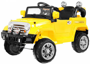 Autko terenowe JJ na akumulator dla dzieci Żółty