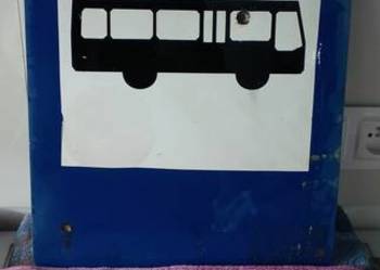 PKS znak przystankowy stary kolekcjonerski