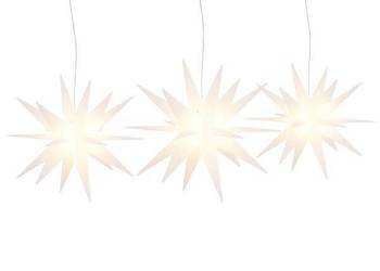 vidaXL Ozdoby świetlne z LED, 3 szt., składane, białe(SKU:356197)