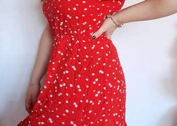 Czerwona sukienka damska Sinsay