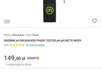 Mierniki elektryczne pH + papierki lakmusowe i pipeta POLECAM