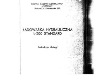 Ładowarka Ł-200 Fadroma instrukcja dtr wysyłka !