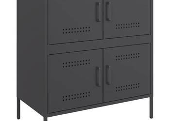 Szafka czarna 68x39x79 cm stal WM-842952