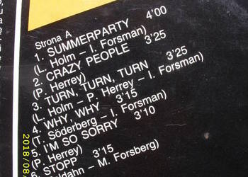 Pop ; HERREYS-SOPOT '85; MUZA--;LP winyl.