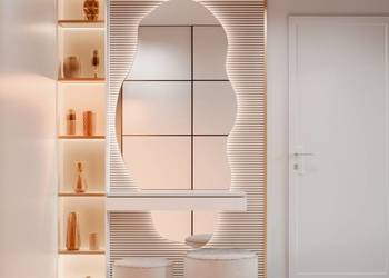 Lustro SENSUELLA LED – nowoczesne organiczne lustro z podświetleniem