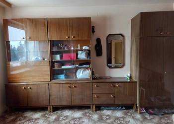 Meblościanka PRL wysoki połysk