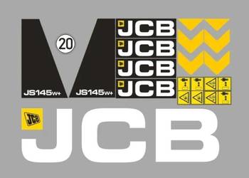 Naklejki oklejenie naklejka - JCB JS145W Zamiennik