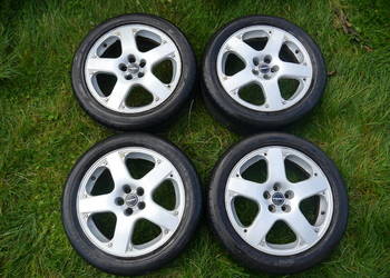 Felgi aluminiowe 17 5x100 Borbet Santa Monica opony 215/50 R17 VW Bora Golf Felgi aluminiowe 17 5x100 Borbet Santa Monica opony 215/50 R17 VW Bora Golf