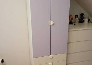 Szafa SMÅSTAD / PLATSA Szafa, biały liliowy/z 3 szufladami Szafa SMÅSTAD / PLATSA Szafa, biały liliowy/z 3 szufladami