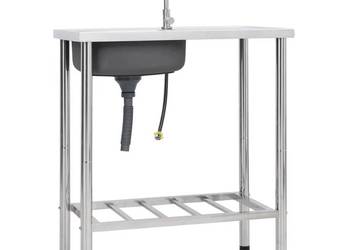 Zlewozmywak kempingowy ze stali nierdzewnej 75x40 zlew kuchnia gastro