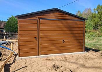 Garaż blaszany 4x5 . Brama + DRZWI . Producent. SZYBKA REALIZACJA