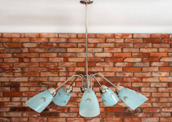 Żyrandol lata 60 New Look Pop-Art Mid-Century Vintage PRL