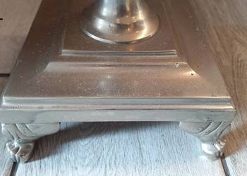 Lampa podłogowa Srebrna Nocna Gabinetowa Podstawa Lampy (671)