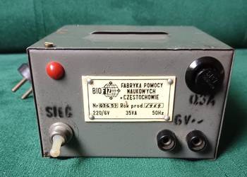 Zasilacz anodowy 1969 Zabytek techniki PRL