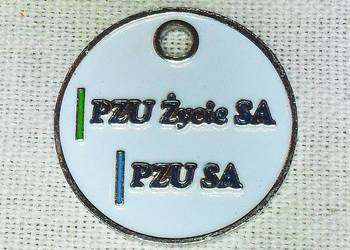 Brelok odznaka plakietka zawieszka PZU ŻYCIE S.A
