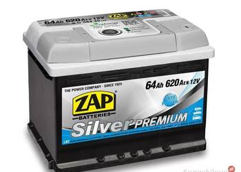 Akumulator 64ah 620A EN Zap Silver Premium Prawy Plus