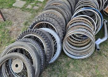 Obrecz koła Wsk Wfm Shl 18 i 19 cali opony