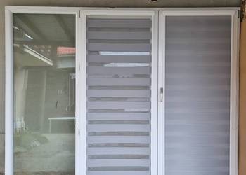 Okno Tarasowe Dwuszybowe 250x200 Dwuskrzydłowe z Roletami