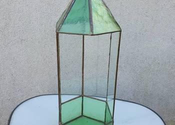 Szklany witrażowy lampion